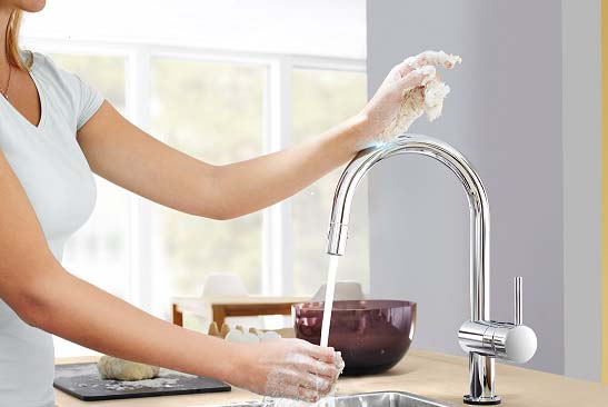 Hands free tap from Grohe